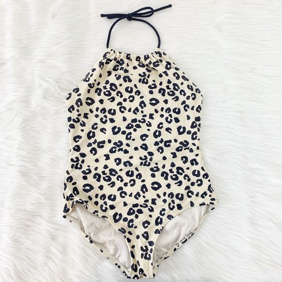 Gap Kids Cheetah Pattern Halter One Piece Suit LP - Picture 2 of 7
